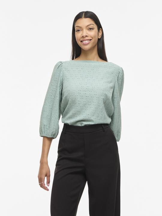 Immagine prodotto Vila VIFRIMA U-Boot-Ausschnitt Oberteil mit 3/4-Ärmeln (S)