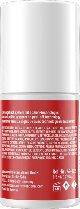 Immagine prodotto Alessandro ALESSAN Striplac UV Colour Cla Red 6.5ml (122 Rosso classico, Vernice UV gel)