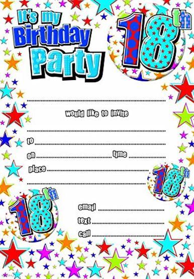 Immagine prodotto Creative Party Mature 18mo Inviti Misura Confezione 20 (20 pz.)
