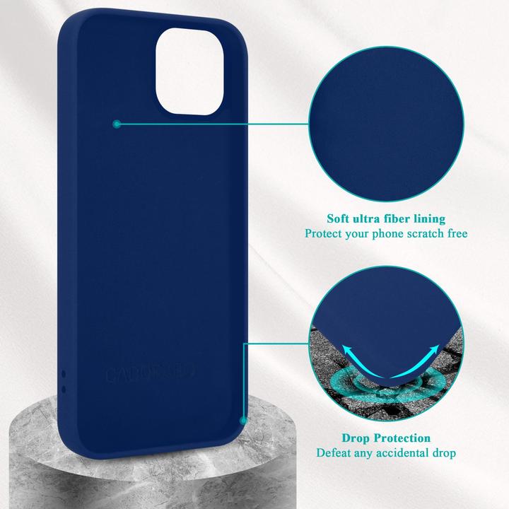 Produktbild Cadorabo Hülle für Apple iPhone 14 im TPU Liquid Silicone Case Style (Apple iPhone 14)
