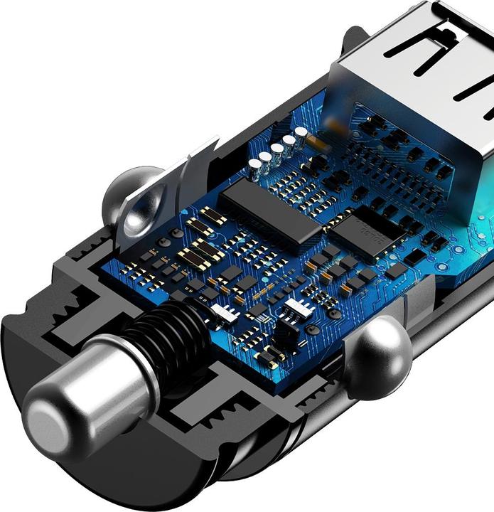 Produktbild Baseus Circular Plastic A+C 30W PPS Car Charger Black