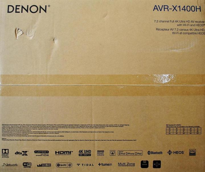 Actual product image Denon Avr-X1400h (7.2 channels, FM)