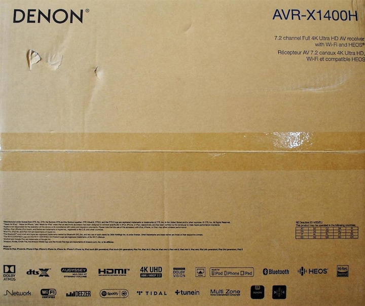 Immagine prodotto Denon Avr-X1400h (7.2 canali, FM)
