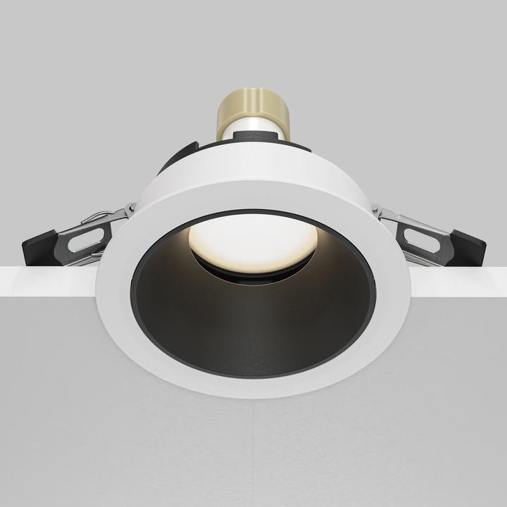 Produktbild Maytoni Share Downlight, Einbauleuchte GU10 Schwarz-Weiss Ø86mm (GU10)
