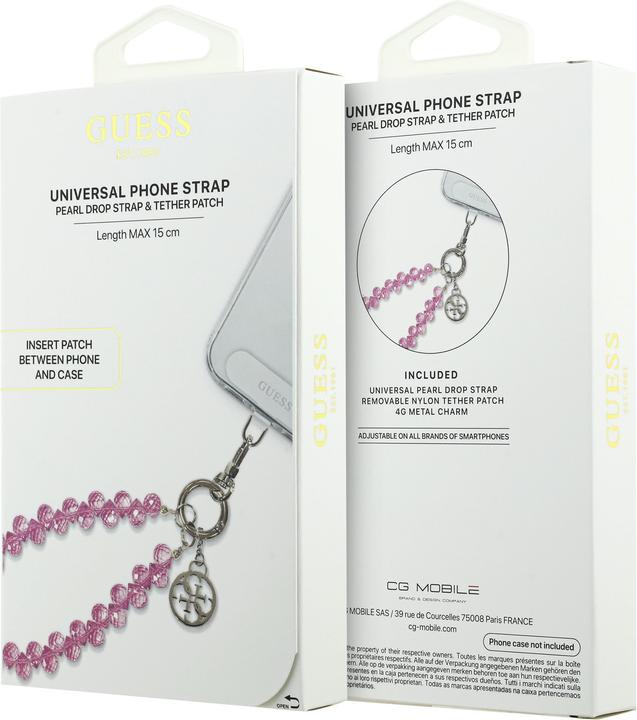 Productafbeelding Guess Crystals with Charm Universal Hand Strap - pink