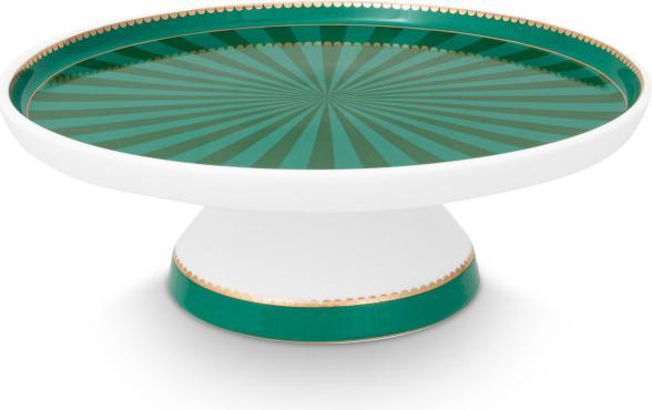 Immagine prodotto PIP Studio Piatto da torta Love Birds Stripes piccolo verde 24cm