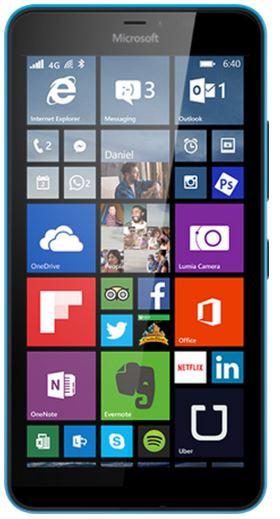 Image du produit Microsoft Lumia 640 XL (8 Go, Cyan, 5.70", Double SIM, 3G)