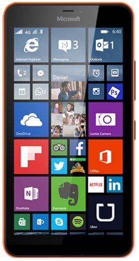 Microsoft Lumia 640 XL (8 GB, Orange, 5.70", Dual SIM, 3G)