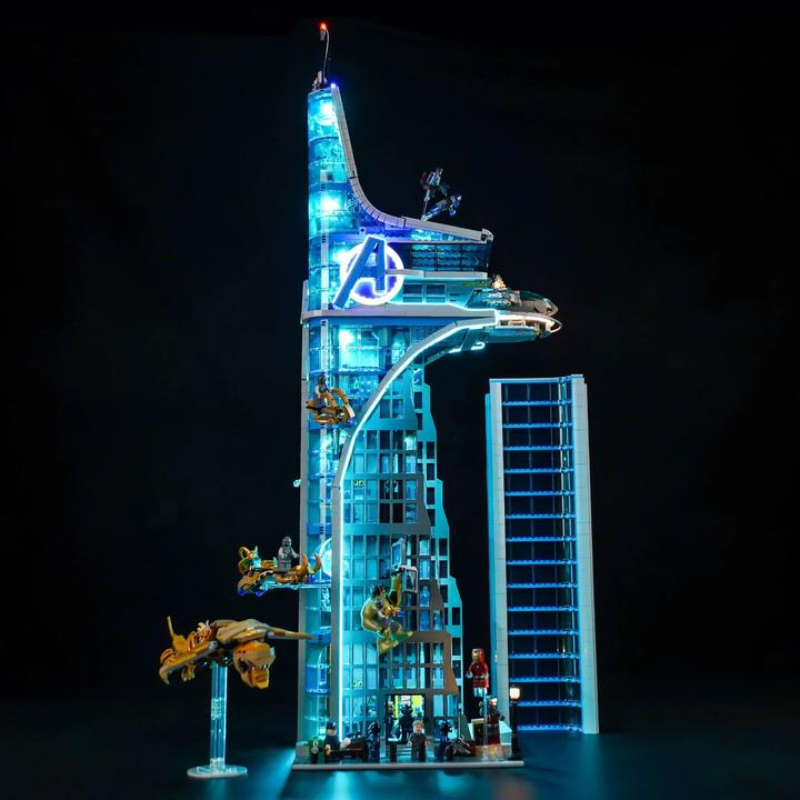 Image du produit BrickBling LED Licht Set für LEGO Avengers Tower (76269) inkl. Fernbedienung