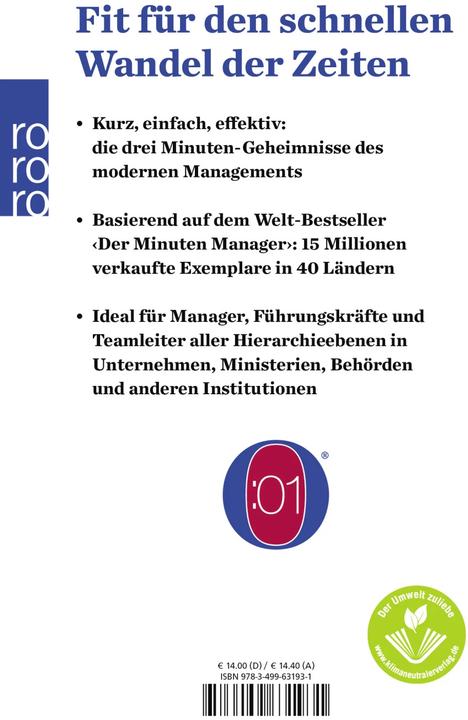 Actual product image Der neue Minuten Manager (German, Spencer Johnson., 2016)