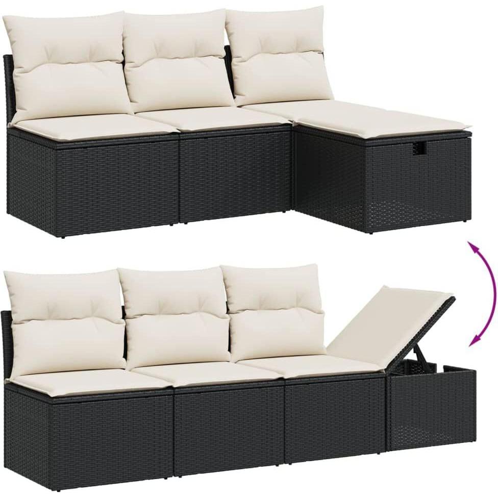 Thumbnail - VidaXL, Gartenlounge, 10-tlg. Garten-Lounge-Set mit Kissen