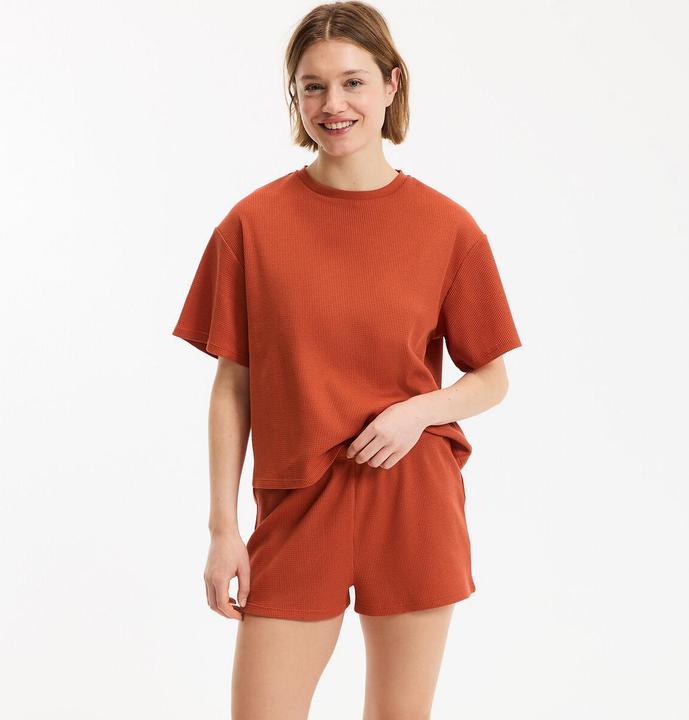 Actual product image La Redoute Collections Kurzpyjama aus Waffelstrick (XXL)