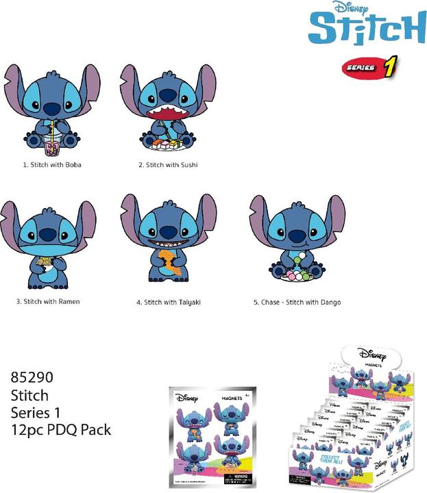 Image du produit Monogram STITCH - Series 1 - Aimants en mousse 3D dans des sacs aveugles (Présentation 12 Pcs) (12x)