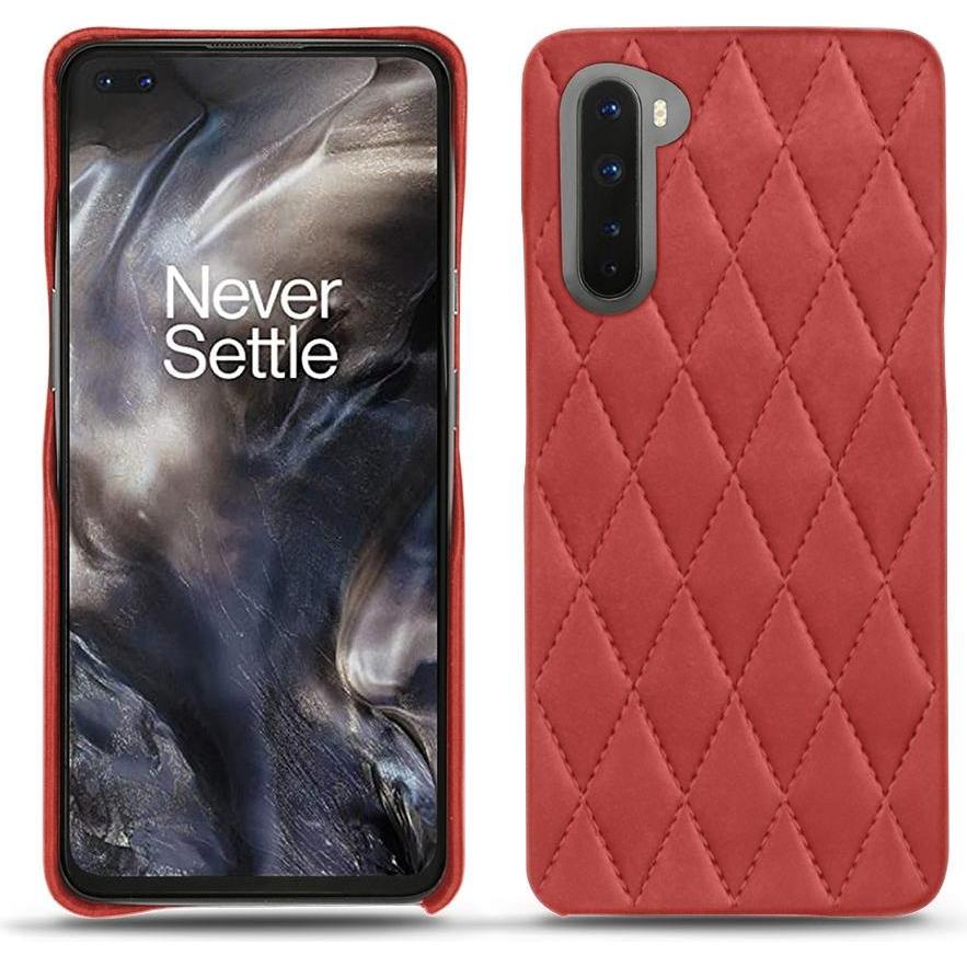 Thumbnail - Noreve Lederschutzhülle (OnePlus Nord), Smartphone Hülle, Rot