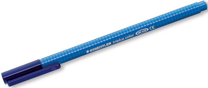 Actual product image Staedtler triplus colour 323 triangular fibre-tip pen, single product, ultramarine blue (1 x)