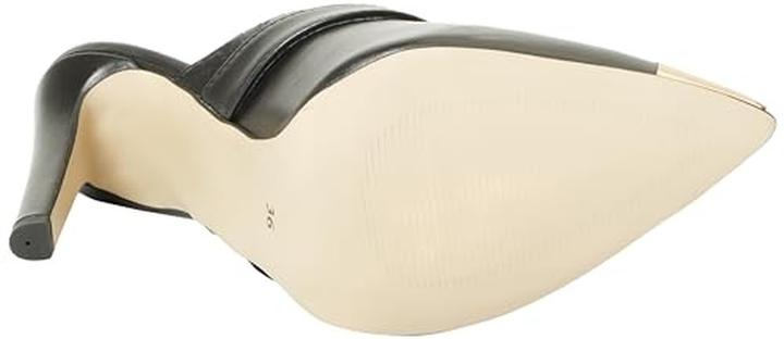 Produktbild Zitha Damen Pumps mit Stilettoabsatz, goldener Zehenkappe und Riemchen (36)