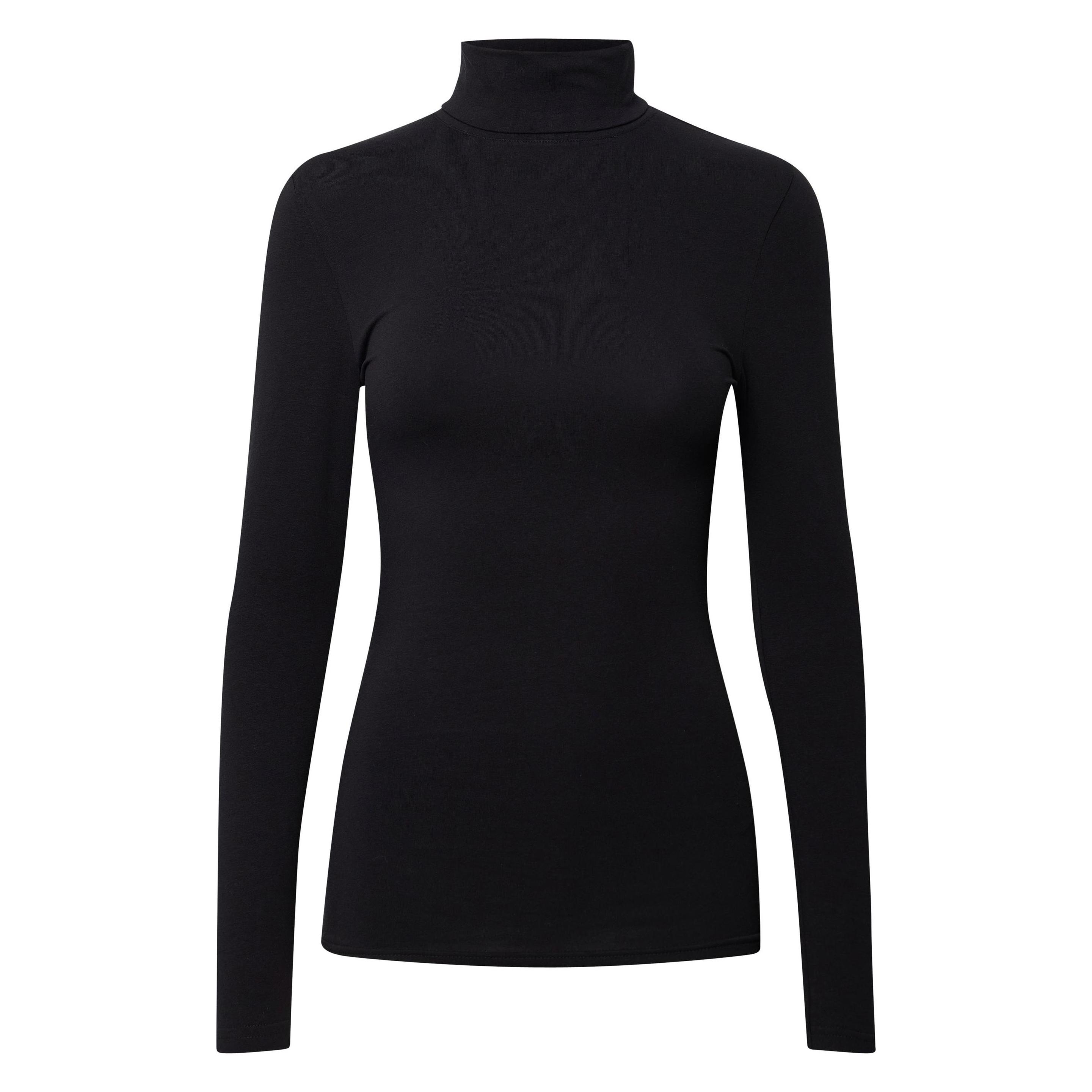 B.young, Damen, Shirts, Pamila Roll Neck - 20802565, Schwarz, (M)