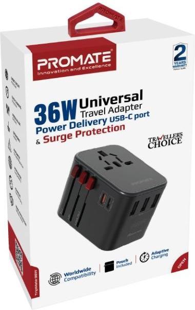 Actual product image ProMate TripMate-36W Travel Adapter