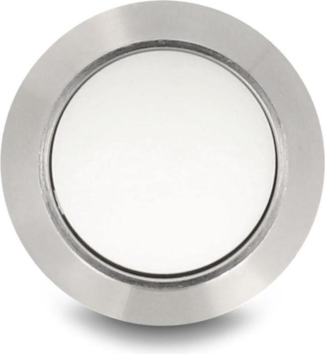 Actual product image Delock push button for installation 12 mm 2 x screw terminal white