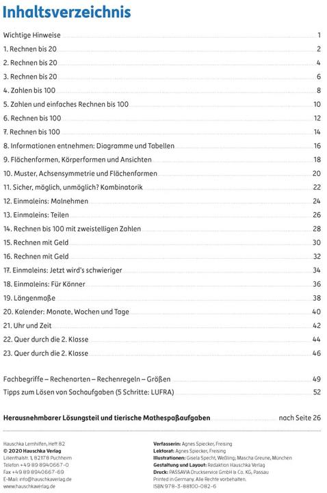 Produktbild Tests in Mathe - Lernzielkontrollen 2. Klasse (Deutsch, Agnes Spiecker, Gisela Specht, 2020)