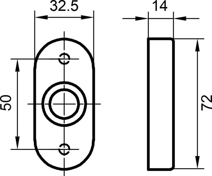 Actual product image Glutz Handle rosettes 5610 C (Door rosette)