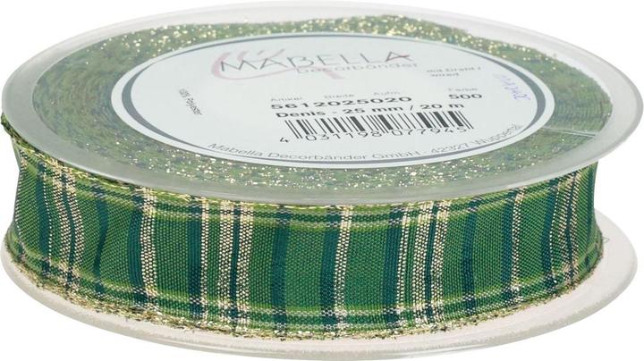 Produktbild Mabella Weihnachtsband schottisch kariert Geschenkband aus