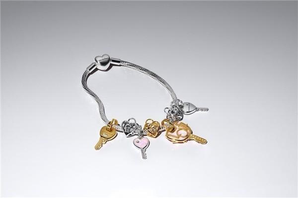 Image du produit Pandora Openwork Heart Padlock Charm (Argent 925)