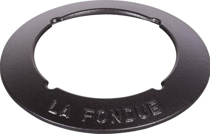 Image du produit Staub Fondue Set schwarz m. 2 Griffen, rund. 16 cm (Fondue bourguignonne, Fondue au fromage, Fondue chinoise)