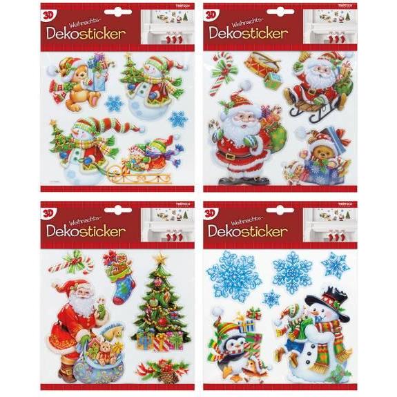 Magni, Sticker, TRÖTSCH Dekosticker Weihnachten 4fach sortiert