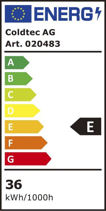 Energy Label Forsberg 360° Flex LED (3600 lm)