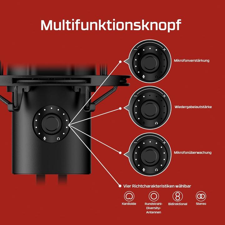 Immagine prodotto HP HyperX QuadCast 2 - USB Microphone (Grey)