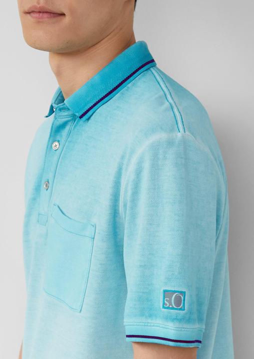 Produktbild S.Oliver Polo-Shirt Piqué-Poloshirt mit Waschung und Brusttasche (XL)
