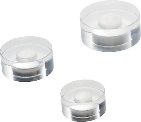 Image du produit Magnetoplan Plot magnétique design, pour tableaux en verre, lot de 12, Ø 20 mm, transparent. (12 x)