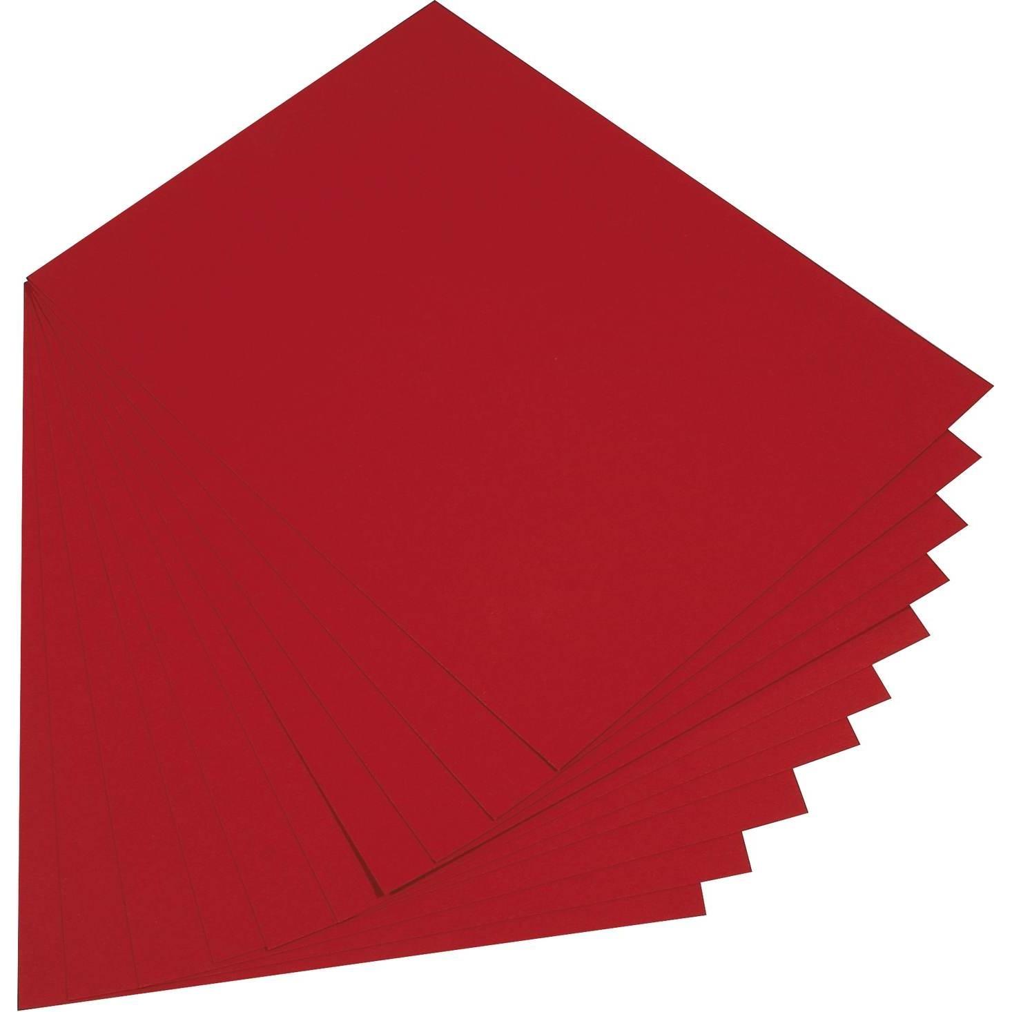 Folia, Bastelpapier, Tonpapier, (B)500 x (H)700 mm, 130 g/qm, dunkelrot (130 g/m², 1 x)