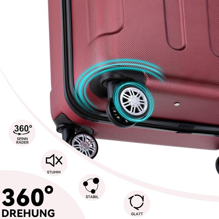 Actual product image Beibye 3-teiliges Hartschalenkoffer-Set (110 l)