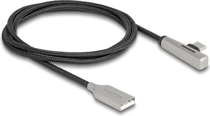 Produktbild Delock USB 2.0 Kabel Typ-A Stecker zu USB Type-C Stecker gew (1 m, USB 2.0, 60 W)
