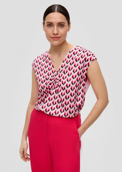 Produktbild s.Oliver T-Shirt Top mit Raffung (38)