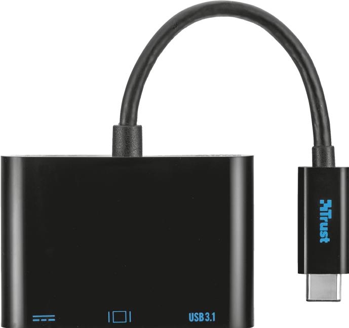 Produktbild Trust USB-C Multiport Adapter (HDMI, USB, 1.40 cm)