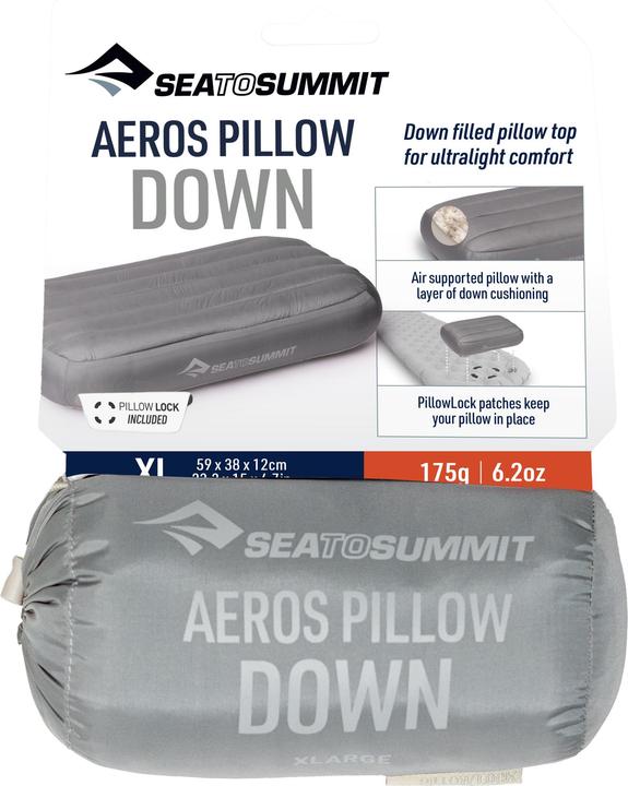 Actual product image Sea To Summit Aeros Down Pillow R Neutral Grey