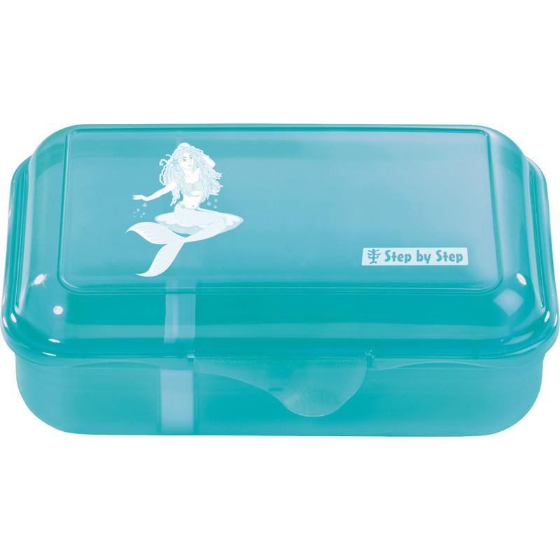 Thumbnail - Rotho Step by Step Brotzeitbox mit Klickverschluss, spülmaschinengeeignet, Lunchbox, Blau