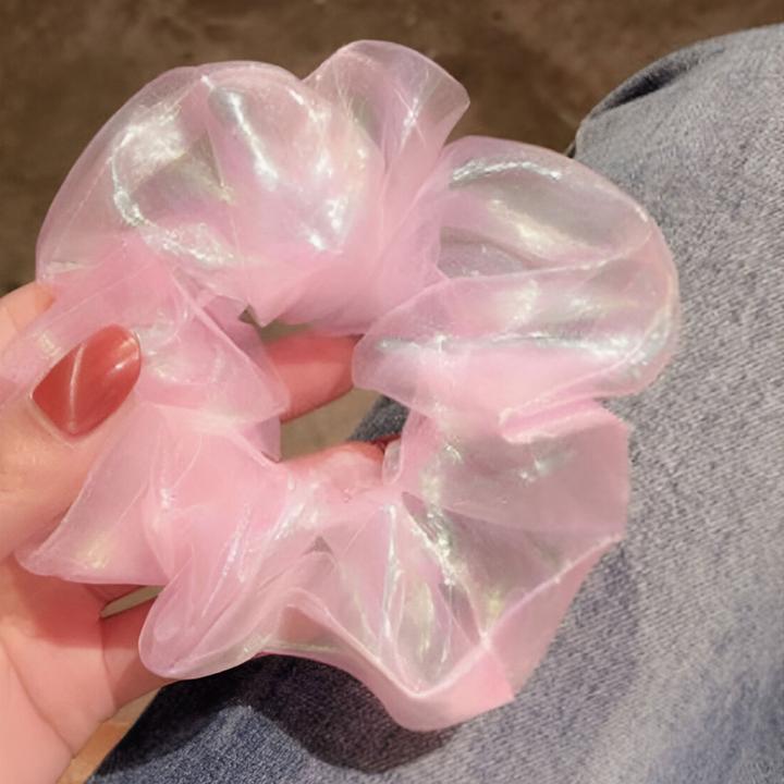 Immagine prodotto Avizar Scrunchie Glänzender Organza Uni Yumei (Elastico per capelli)