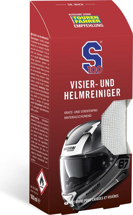 S100 Nettoyant pour visière et casque (100 ml)