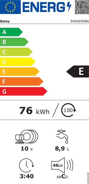 Energie-Label Balay 3VN4030BA