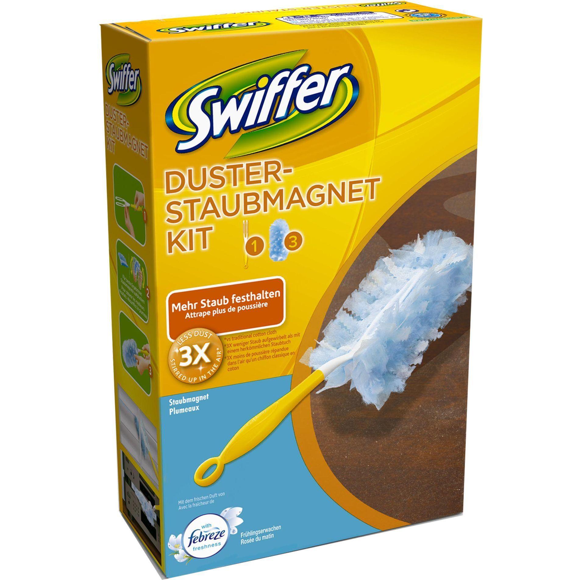 Swiffer Kit Duster, Utensili pulizia, Blu, Giallo, Bianco