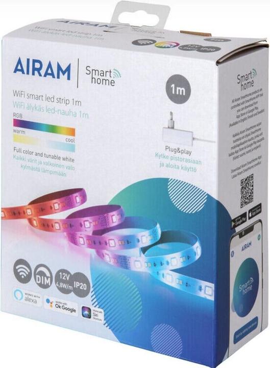 Actual product image Airam SmartHome Strip -LEDnauha,, RGBW (RGB, 500 cm, Indoor)