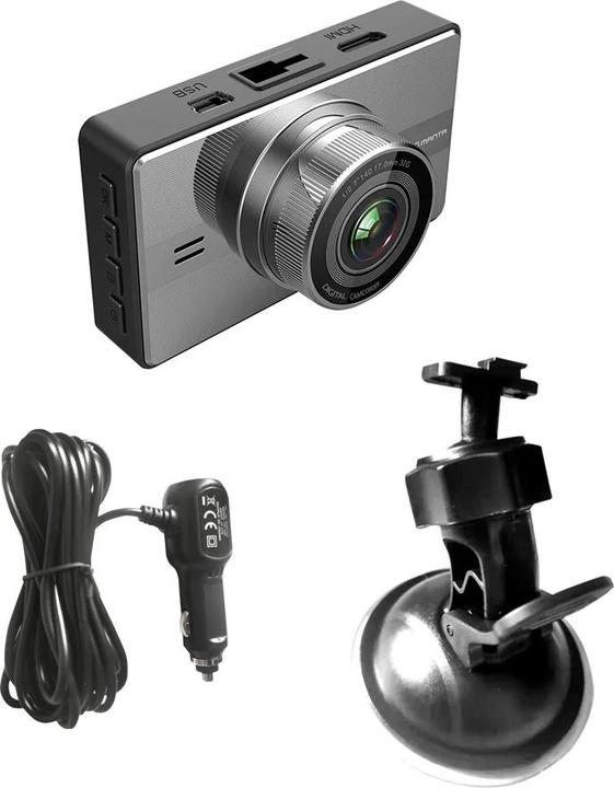 Actual product image Manta Wideorejestrator DVR503F Full HD (Accelerometer, Bluetooth, Built-in display, Built-in display, GPS receiver, Night vision, Rechargeable battery, Wi-Fi, Full HD)