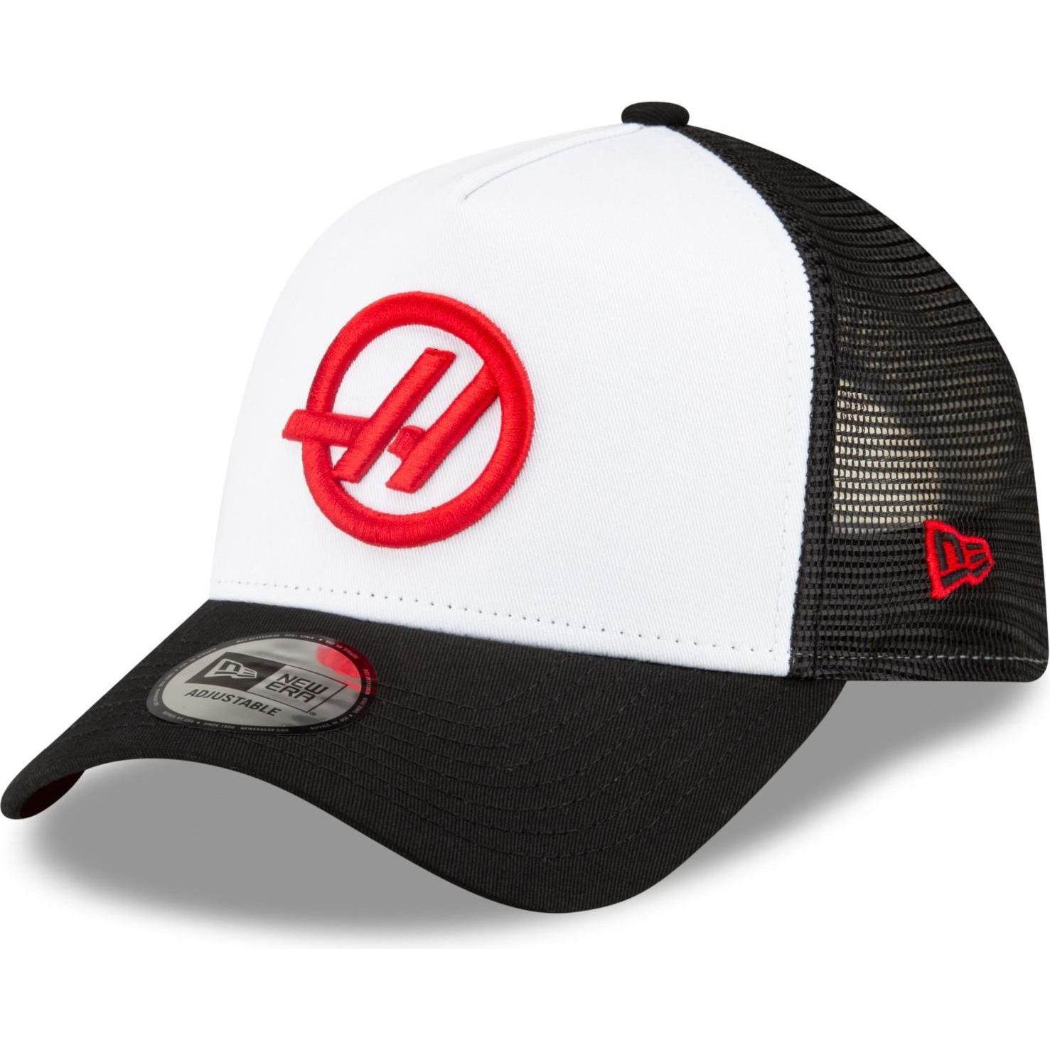 New Era, Herren, Cap, A-Frame Snapback Trucker Cap - F1 Haas, Schwarz, (One Size)