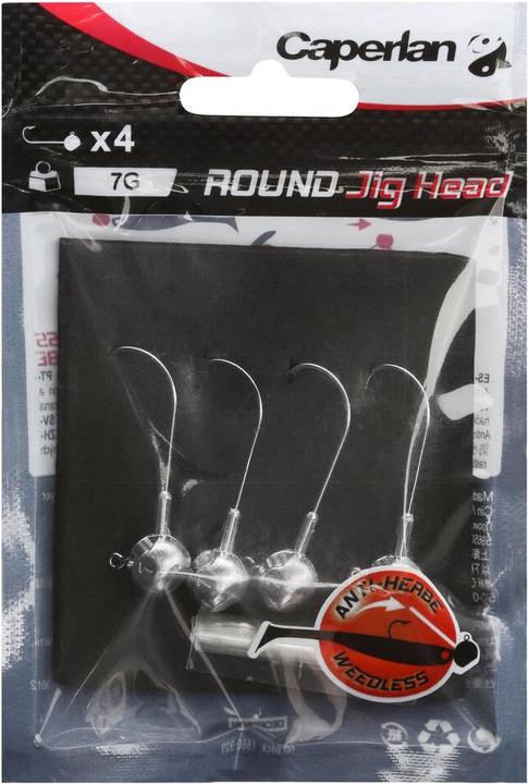 Produktbild Caperlan Bleikopf Jig Head fuer Gummikoeder 4 Stk.