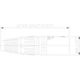 Thumbnail - Neutrik Kabelstecker XLR vernickelt 3-polig, Audio Stecker, Silber