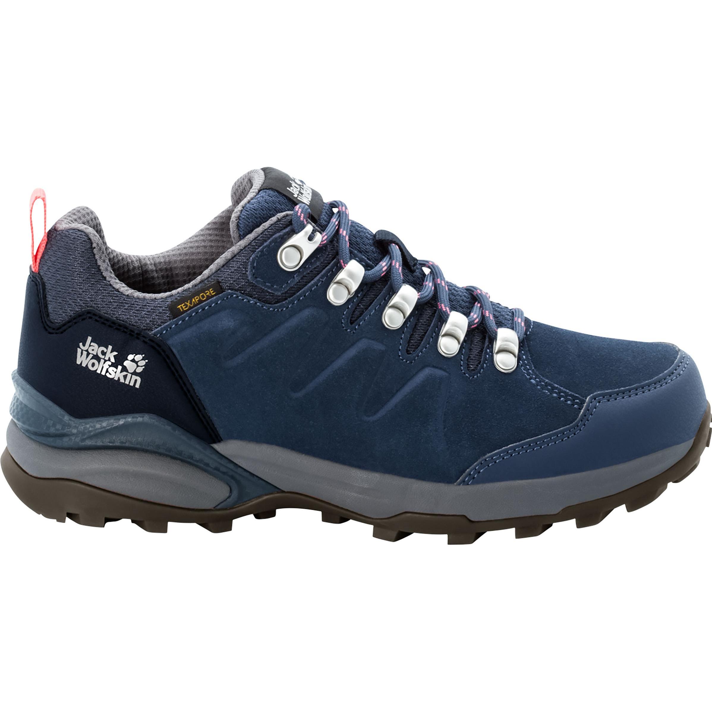 Jack Wolfskin, Damen, Wanderschuhe, Refugio Texapore Low W (38), Blau